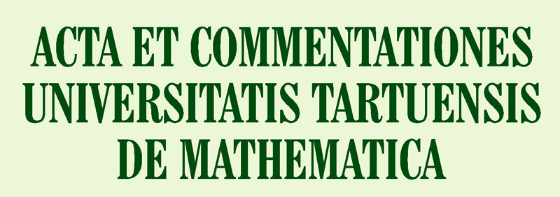 Acta et Commentationes Universitatis Tartuensis de Mathematica