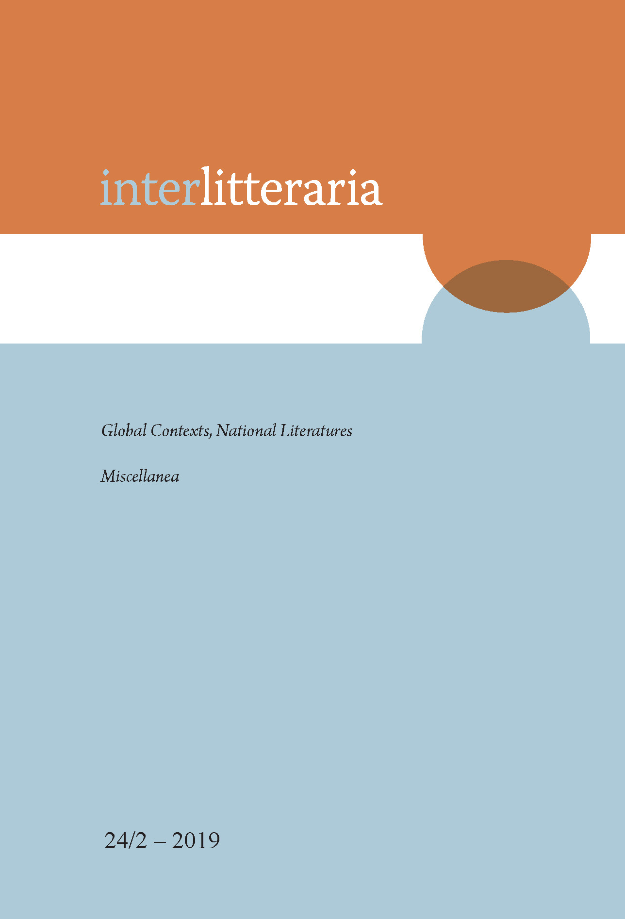 					View Vol. 24 No. 2 (2019): Global Contexts, National Literatures. Miscellanea
				