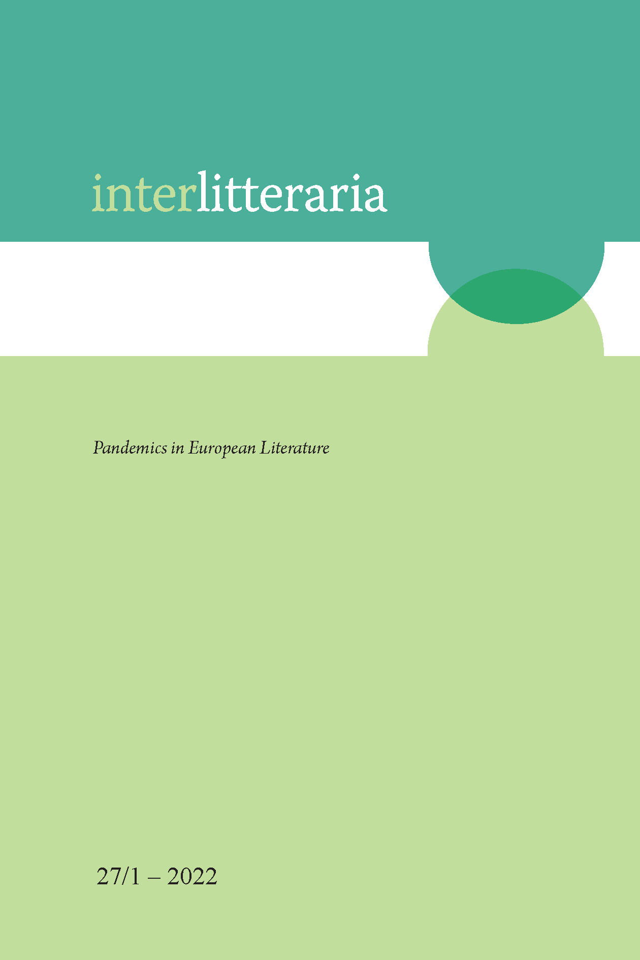 					View Vol. 27 No. 1 (2022): Pandemics in European Literature
				