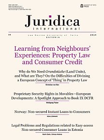 					View Vol. 22 (2014): Learning from Neighbours' Experiences: Property Law and Consumer Credit
				