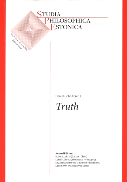 					View Vol. 1.2 (2008), "Truth" (Part II), (ed.) Daniel Cohnitz
				