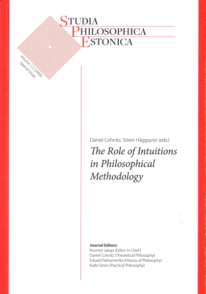 					View Vol. 2.2 (2009), "The Role of Intuitions in Philosophical Methodology", (eds.) Daniel Cohnitz and Sören Häggqvist
				