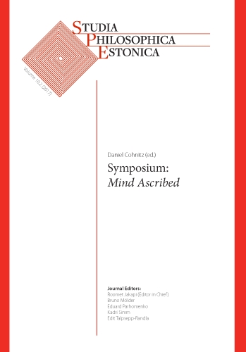 					View Vol. 10.2 (2017), "Symposium: Mind Ascribed", (ed.) Daniel Cohnitz
				