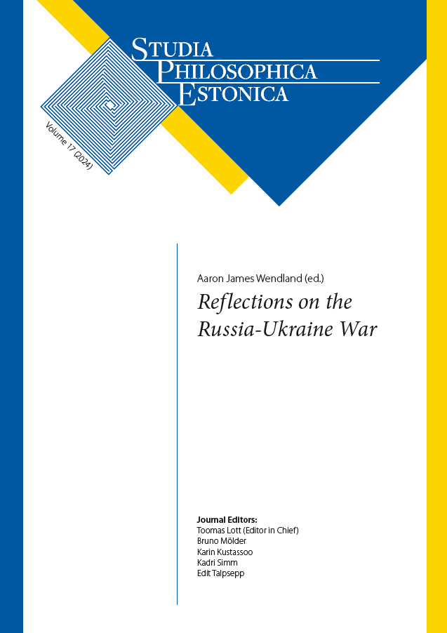 					View Vol. 17 (2024) "Reflections on the Russia-Ukraine War", (ed) Aaron James Wendland
				