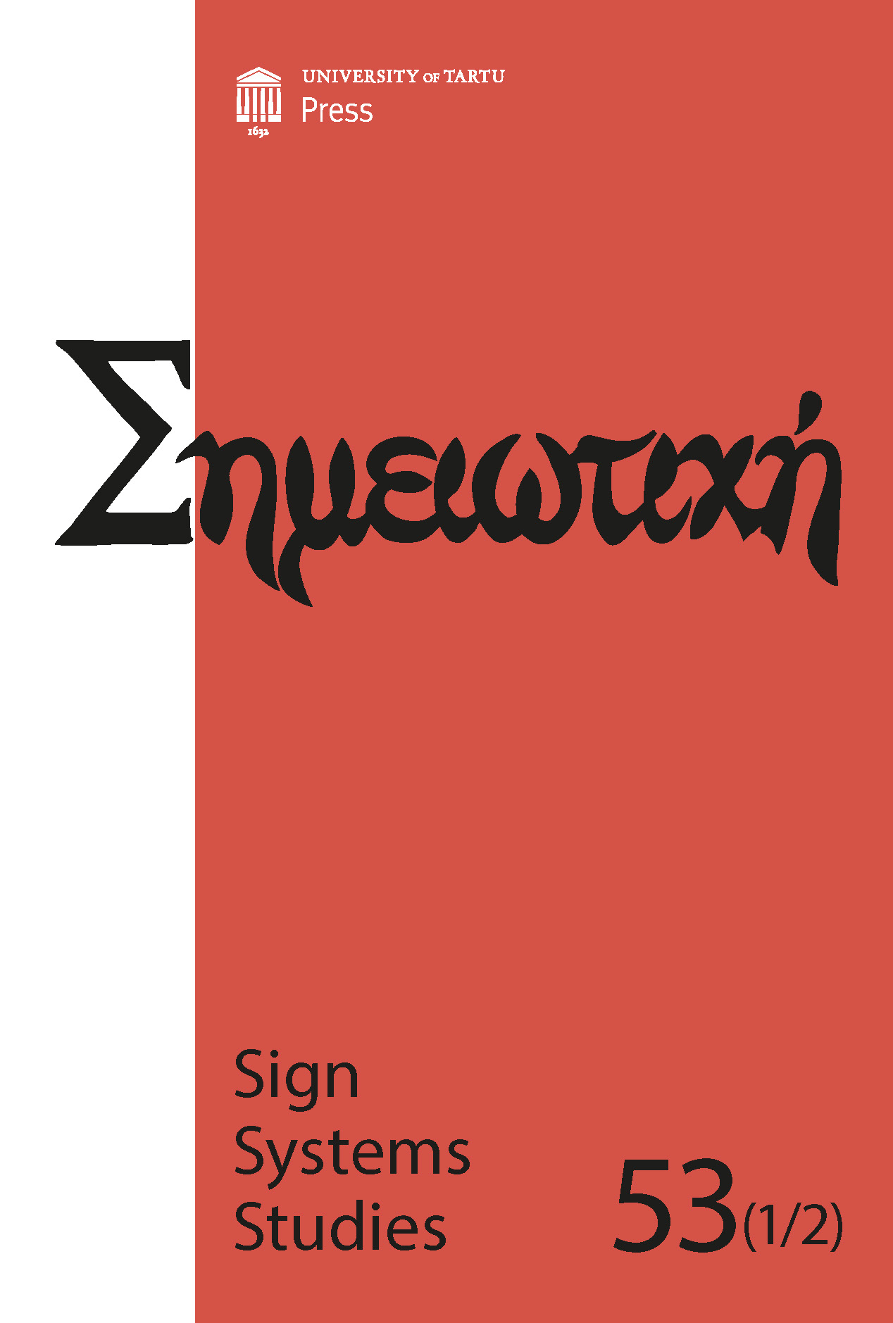 					View Vol. 53 No. 1-2 (2025): Special issue: Deleuze & Guattari and semiotics 
				