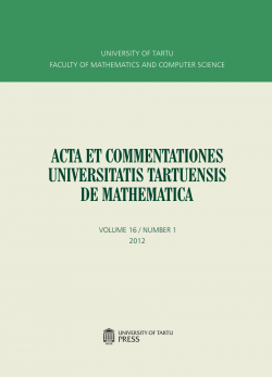 Acta et Commentationes Universitatis Tartuensis de Mathematica
