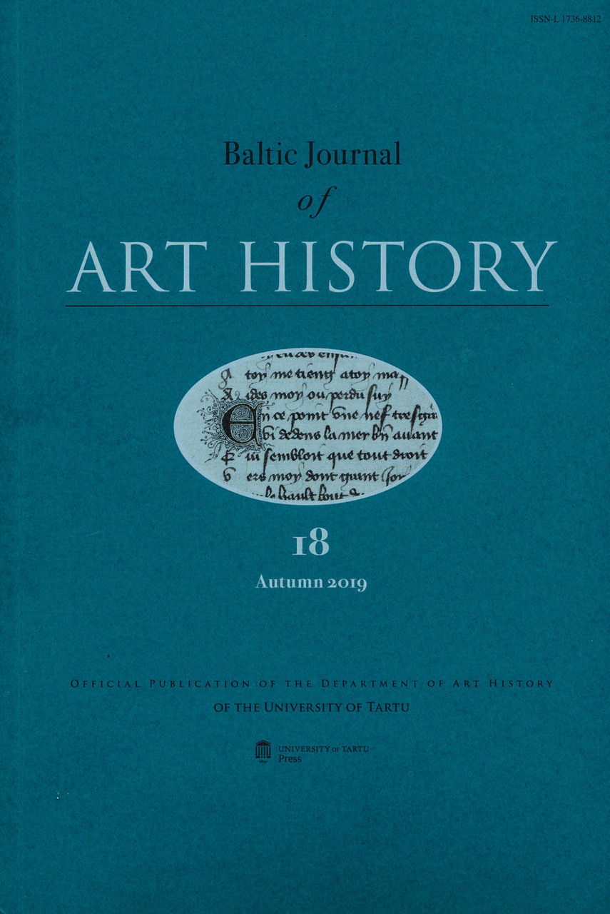 					View Vol. 18 (2019): Baltic Journal of Art History 18 Autumn 2019
				