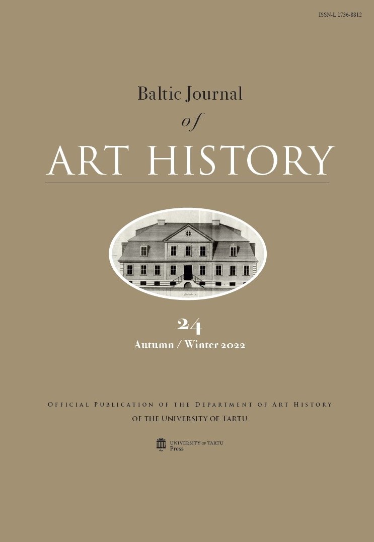 					View Vol. 24 (2022): Baltic Journal of Art History 24 Autumn/Winter 2022
				