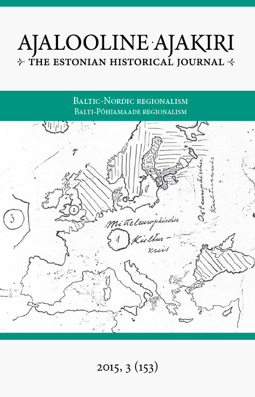 					View No. 3 (2015): Baltic-Nordic regionalism / Balti-Põhjamaade regionalism
				