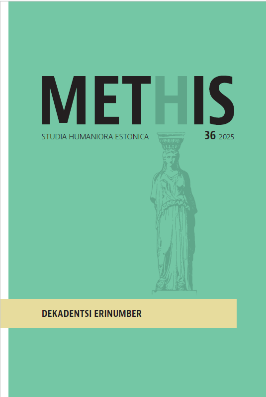 					View Vol. 29 No. 36 (2025): Dekadentsi erinumber / Special Issue on Decadence
				