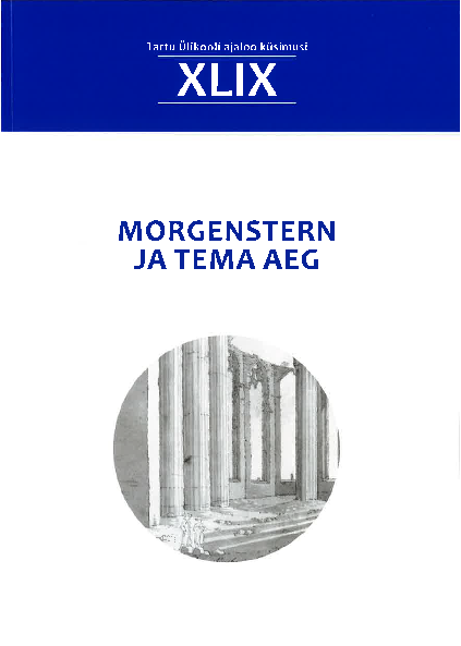 					View No. 49 (2021): Morgenstern ja tema aeg
				